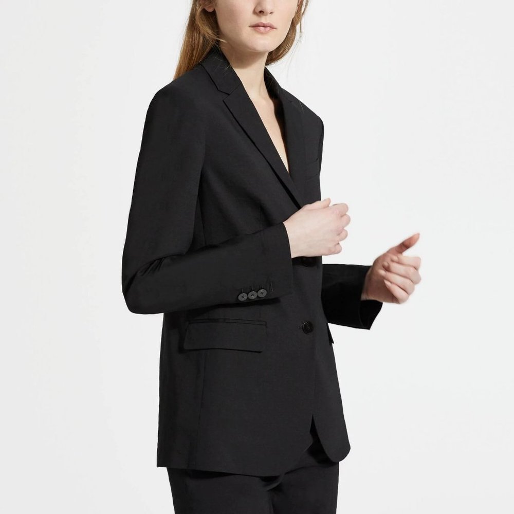 Theory Classic Blazer in Good Linen Black